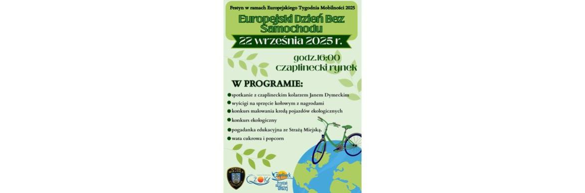Europejski Dzień Bez Samochodu w Czaplinku!