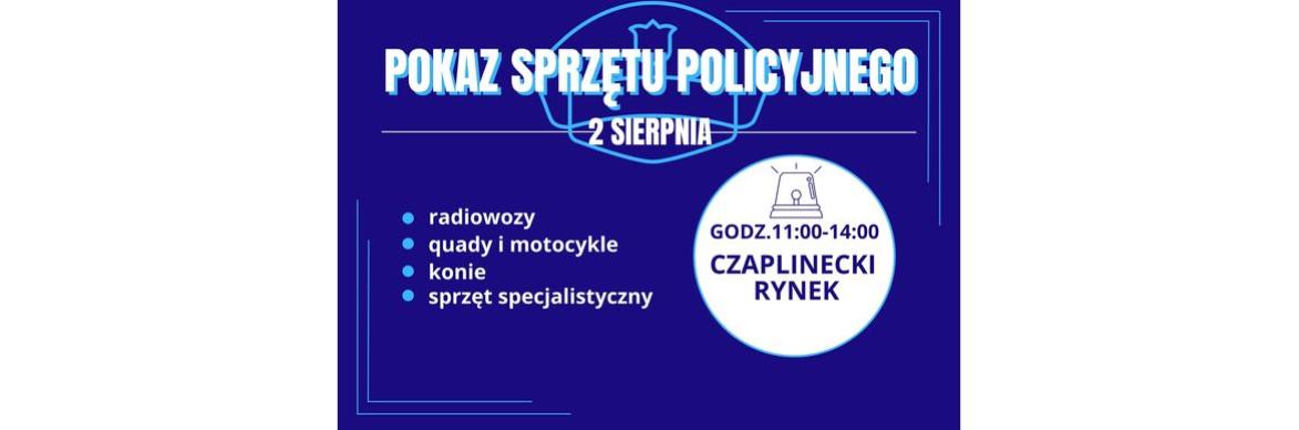 Pokaz sprzętu policyjnego