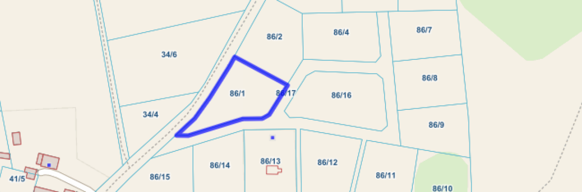 działka nr 86/1 położona w Piasecnie