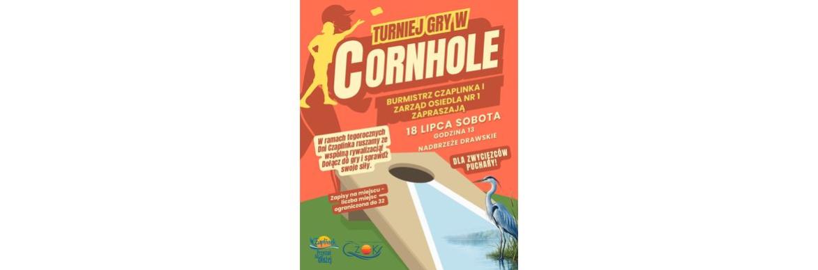 Plakat turniej gry w Cornhole