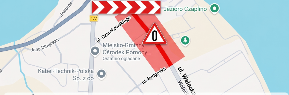 zamknięcie ul. Wałeckiej