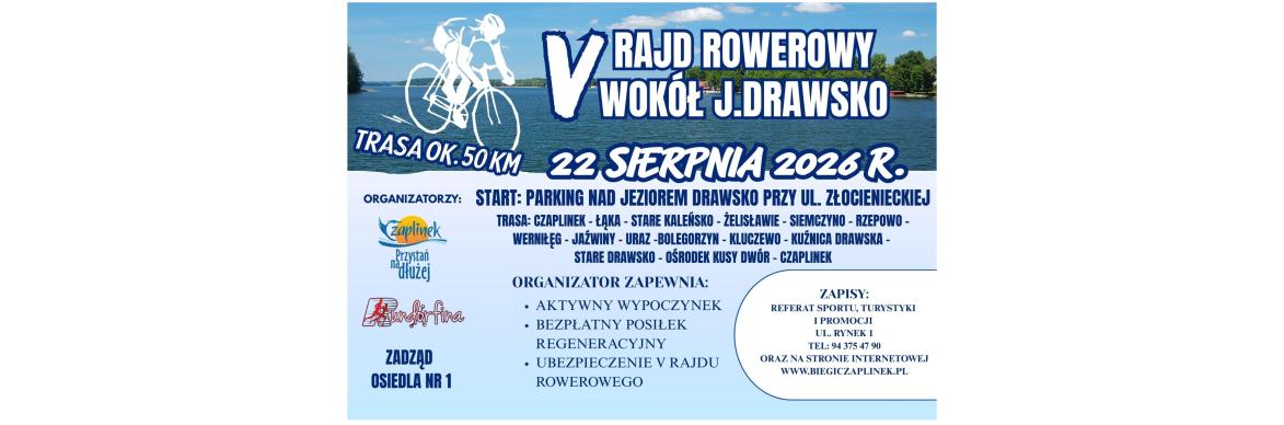 V Rajd Rowerowy Wokół Jeziora Drawsko!