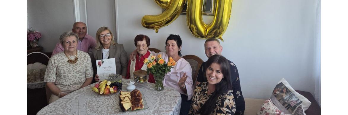 90. urodziny Pani Józefy Zawadzkiej 
