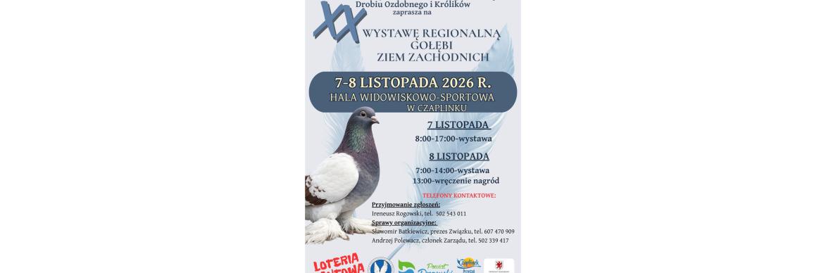 Wystawa Regionalna Gołębi Ziem Zachodnich!