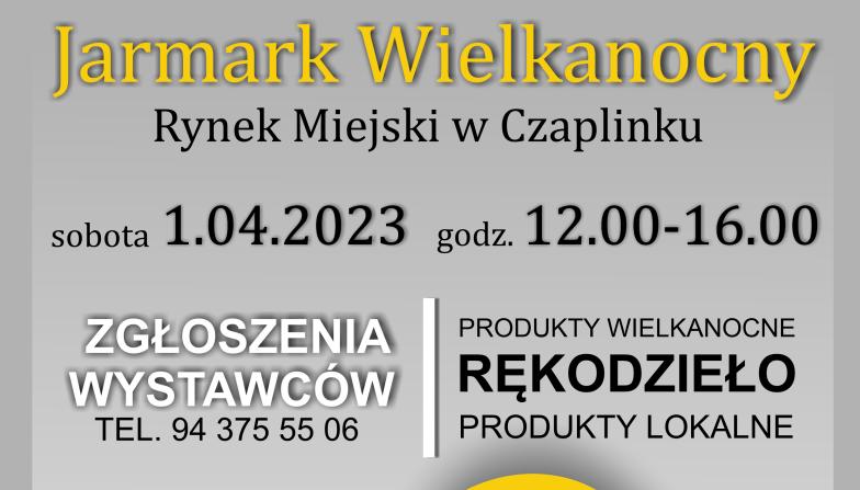 Plakat informacyjny-Jarmark Wielkanocny