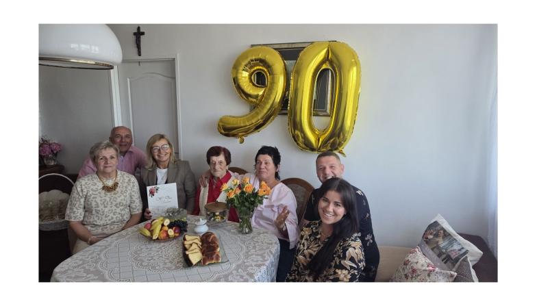 90. urodziny Pani Józefy Zawadzkiej 