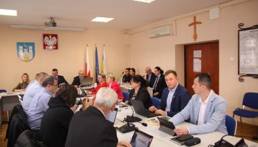 Obrady LXIV Sesji Rady Miejskiej w Czaplinku. 
