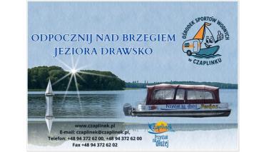 Rejsy statkiem „Perkoz” po Jeziorze Drawsko