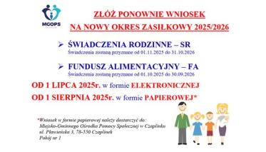 Świadczenia rodzinne i alimentacyjne 2025/2026
