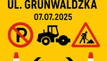 Grafika - nie parkuj przy ul. Grunwaldzkiej