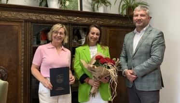 Jubileusz 20-lecia pracy zadowowej Pani Marceliny Mastalisz - Sekretarz Gminy Czaplinek. 
