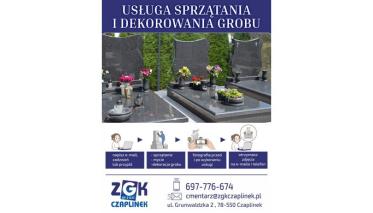Usługa sprzątania grobów przed Wszystkimi Świętymi na terenie gminy Czaplinek