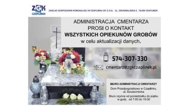 Przedłużenia ważności grobów na cmentarzach w gminie Czaplinek