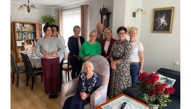 Jubileusz 90- lecia pani Łucji Reszty z Kluczewa