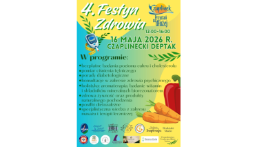 Burmistrz Czaplinka zaprasza na 4. Festyn Zdrowia