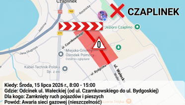 zamknięcie ul. Wałeckiej