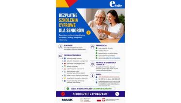 Plakat szkolenia dla seniorów